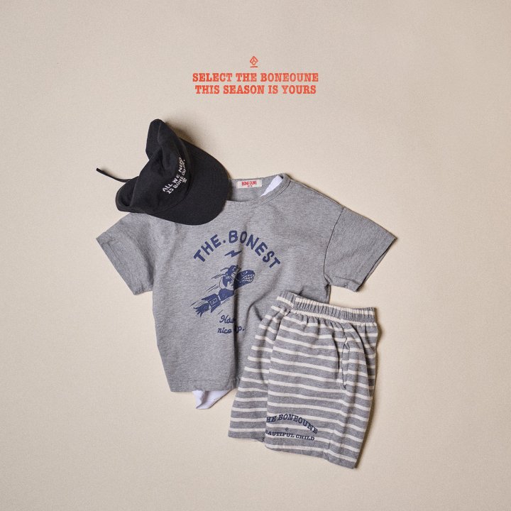Boneoune - Korean Children Fashion - #kidsstore - Rocket Short Sleeve Tee - 5