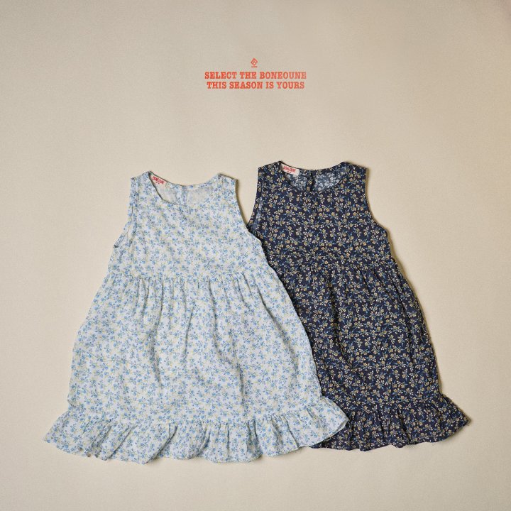 Boneoune - Korean Children Fashion - #kidsstore - Lovely Flower One-piece