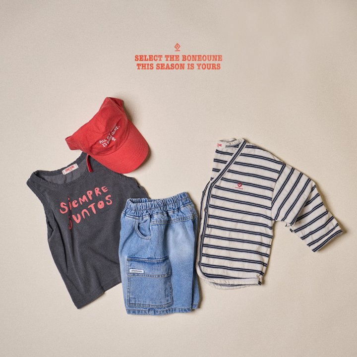 Boneoune - Korean Children Fashion - #kidsshorts - Siempre Sleeveless Tee - 4