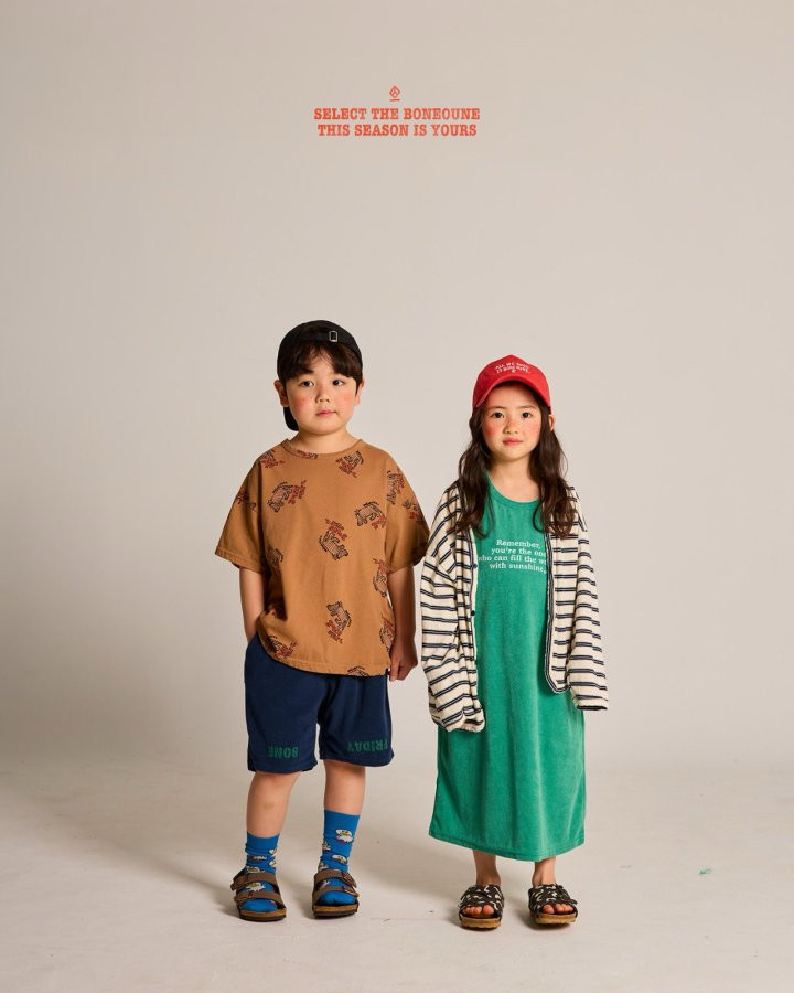 Boneoune - Korean Children Fashion - #kidzfashiontrend - Bonjoir Cheetah Short Sleeve Tee - 8