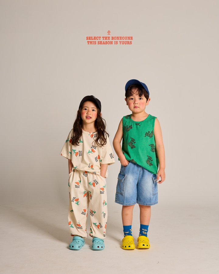 Boneoune - Korean Children Fashion - #kidzfashiontrend - Bloom Flower Short Sleeve Tee - 11