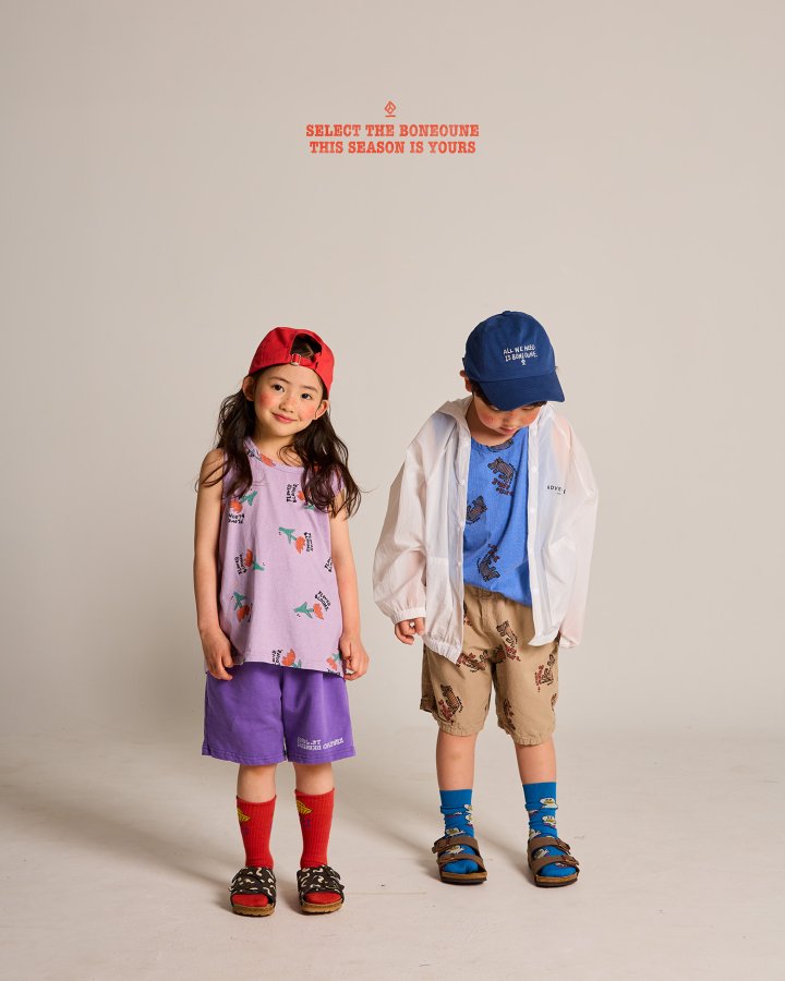 Boneoune - Korean Children Fashion - #kidzfashiontrend - Pigment Flower Sleeveless Tee - 10