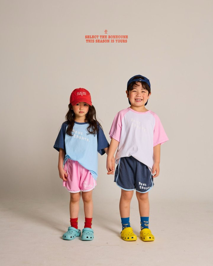 Boneoune - Korean Children Fashion - #littlefashionista - Celeb Raglan Short Sleeve Tee - 11