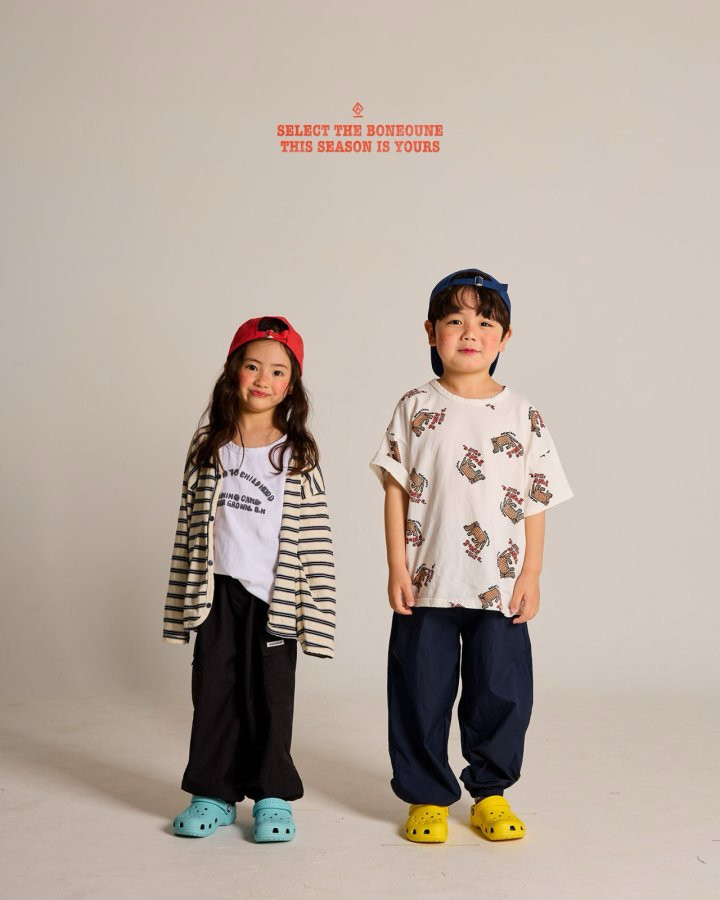 Boneoune - Korean Children Fashion - #littlefashionista - Bonjoir Cheetah Short Sleeve Tee - 10