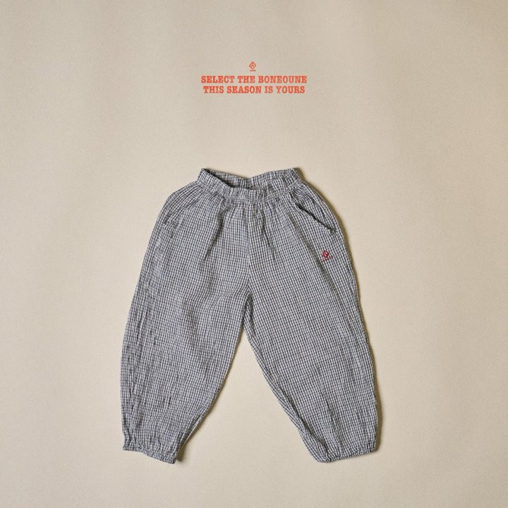 Boneoune - Korean Children Fashion - #prettylittlegirls - Road Check Pants - 3