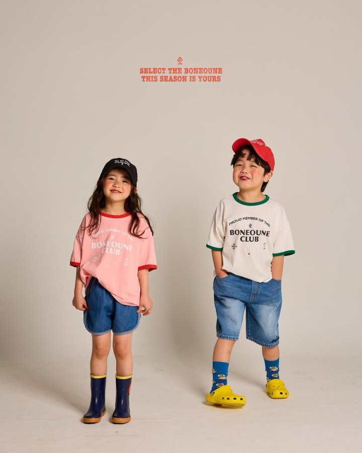 Boneoune - Korean Children Fashion - #prettylittlegirls - Member Combo Short Sleeve Tee - 10