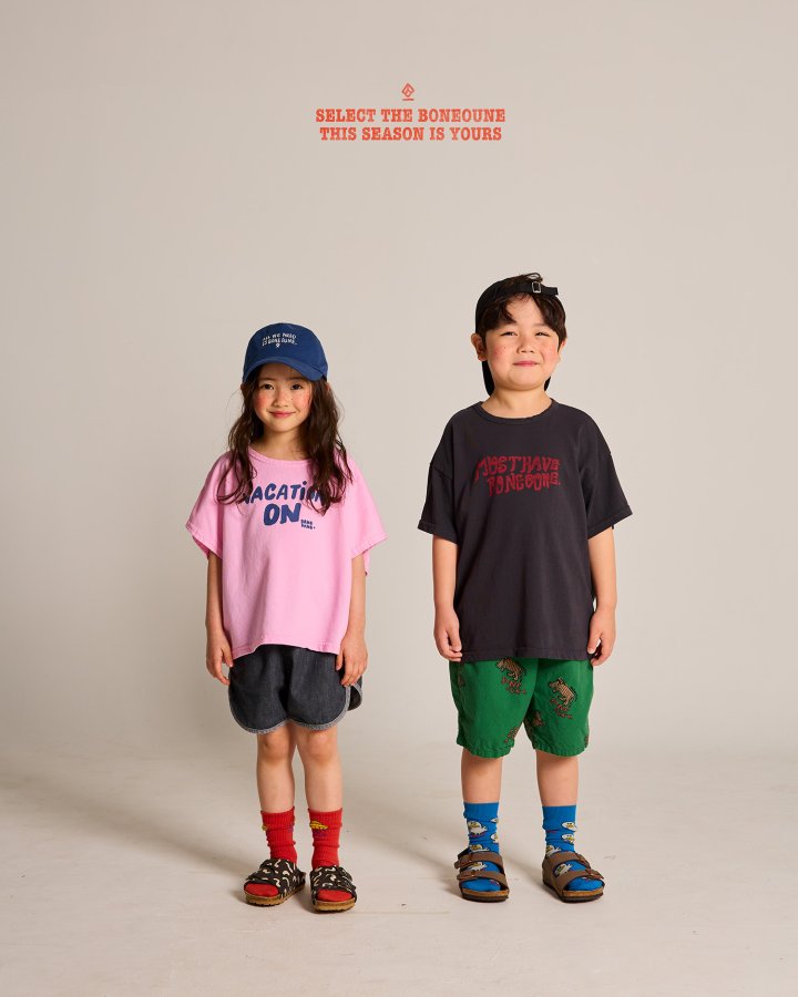 Boneoune - Korean Children Fashion - #stylishchildhood - Vacation Crop Tee - 8