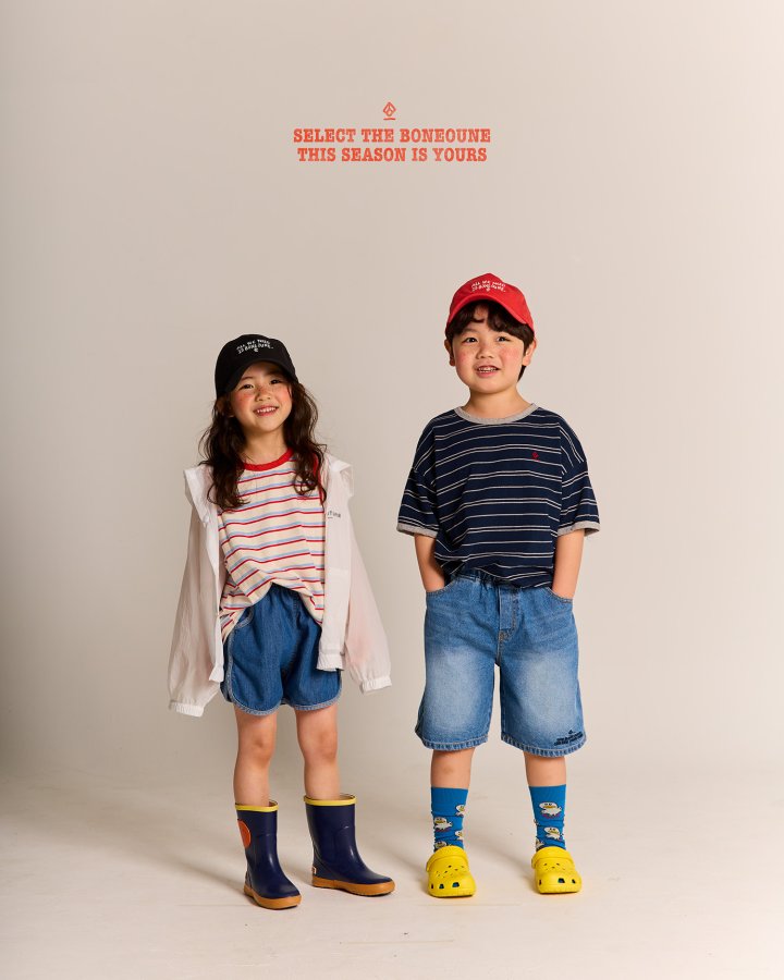 Boneoune - Korean Children Fashion - #todddlerfashion - Happy Denim Pants - 3