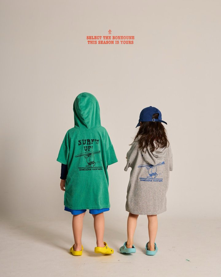 Boneoune - Korean Children Fashion - #toddlerclothing - Surfer Beach Hoodie - 10