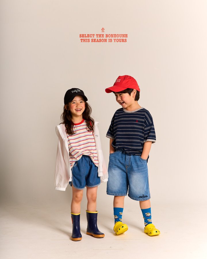 Boneoune - Korean Children Fashion - #todddlerfashion - Happy Denim Pants - 4
