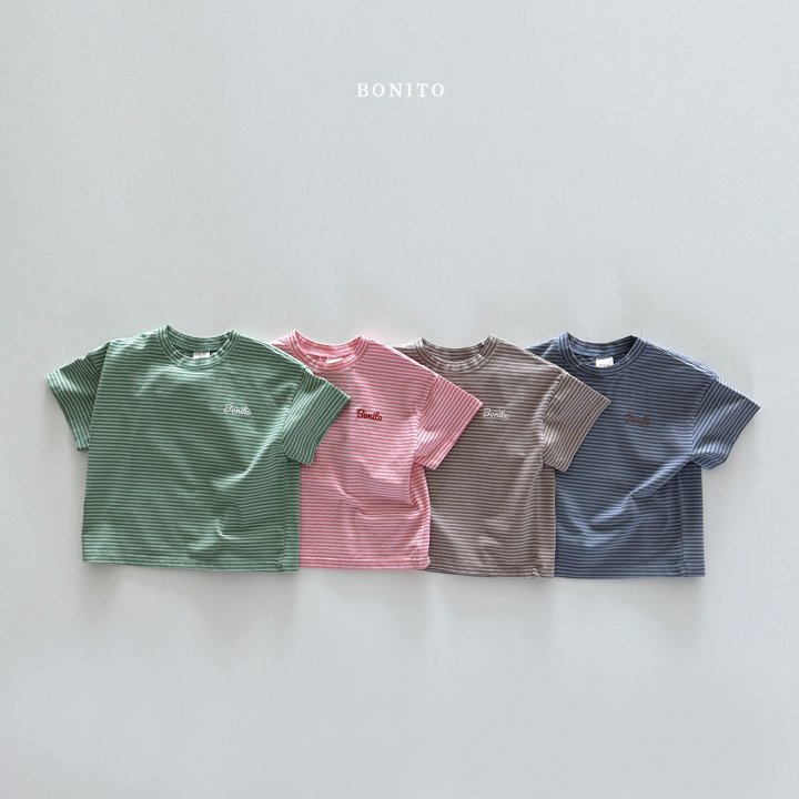Bonito - Korean Children Fashion - #Kfashion4kids - Tiny Stripe Stretch Tee
