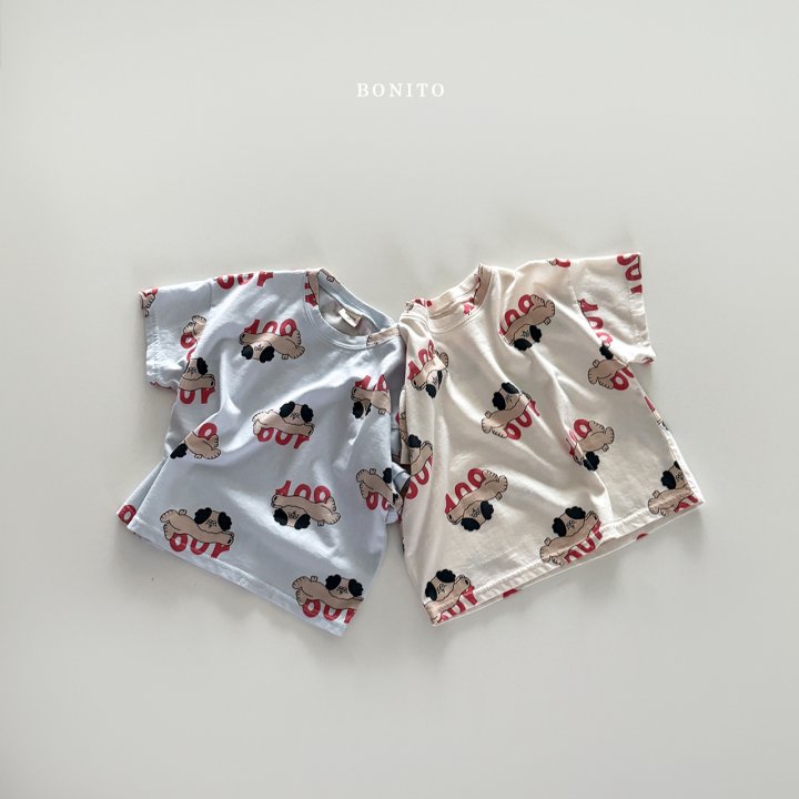 Bonito - Korean Children Fashion - #stylishchildhood - Dog Pattern Tee - 4