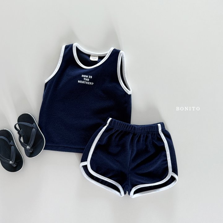 Bonito - Korean Children Fashion - #childofig - Weather Terry Sleeveless Set - 12