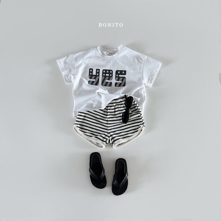 Bonito - Korean Children Fashion - #childofig - Striped Terry Rib Shorts - 8
