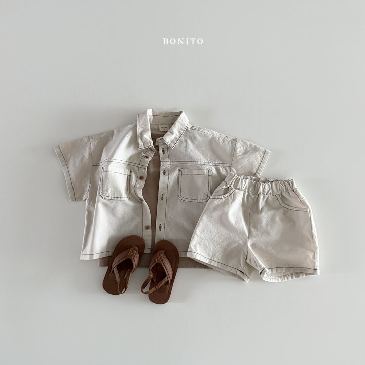 Bonito - Korean Children Fashion - #childofig - Two-Pocket Linen Set - 7