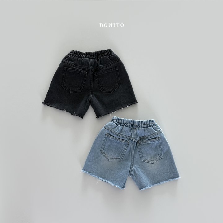 Bonito - Korean Children Fashion - #childofig - Cutting Denim Shorts - 5