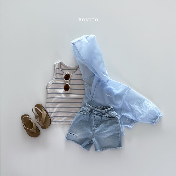 Bonito - Korean Children Fashion - #childofig - Cutting Denim Shorts - 6