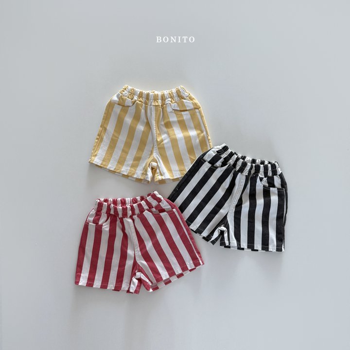 Bonito - Korean Children Fashion - #childofig - Vertical Stripe Shorts - 3