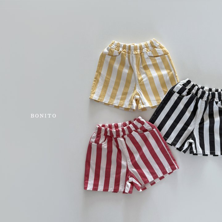 Bonito - Korean Children Fashion - #childofig - Vertical Stripe Shorts - 4