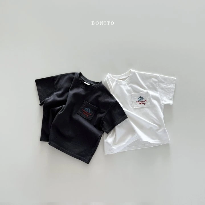 Bonito - Korean Children Fashion - #childofig - Sailboat Pocket Tee - 3