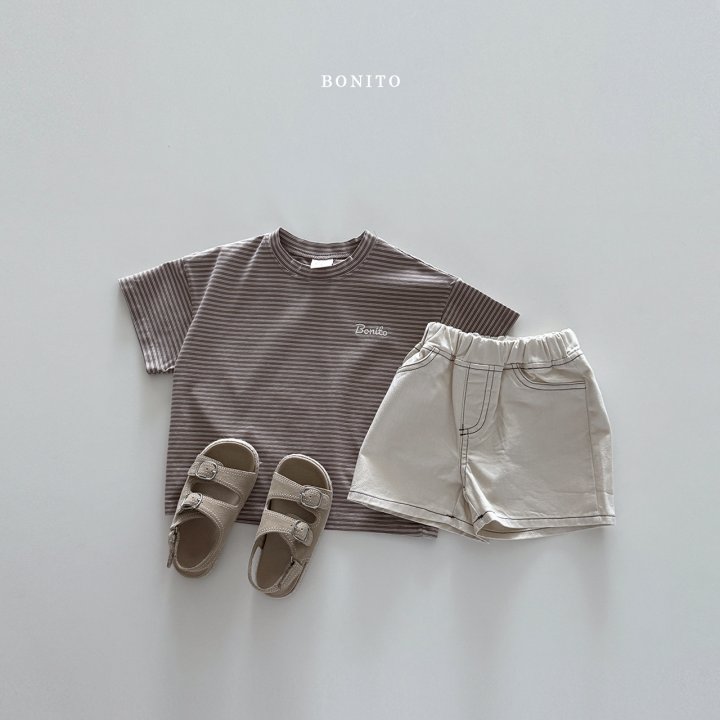 Bonito - Korean Children Fashion - #childofig - Tiny Stripe Stretch Tee - 9