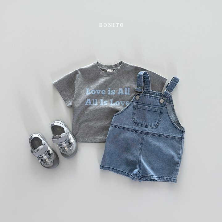 Bonito - Korean Children Fashion - #childofig - Panel Denim Overalls - 7