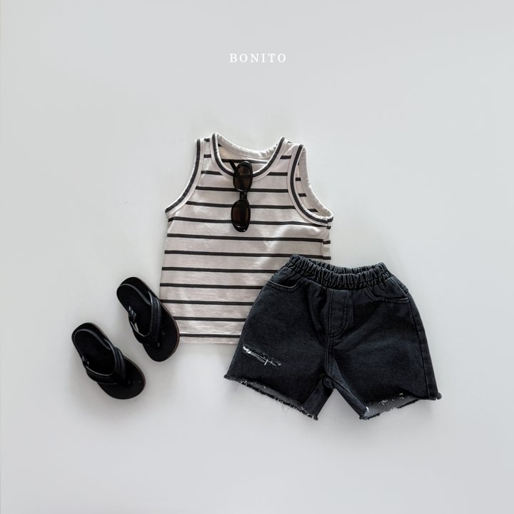 Bonito - Korean Children Fashion - #childrensboutique - Striped Sleeveless - 9