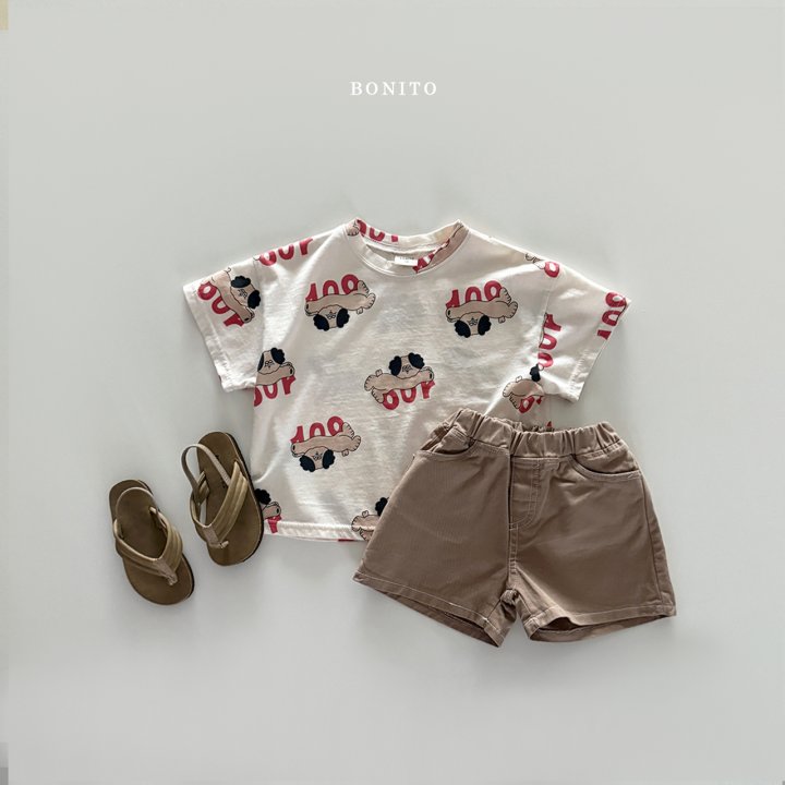 Bonito - Korean Children Fashion - #childrensboutique - Dog Pattern Tee - 5
