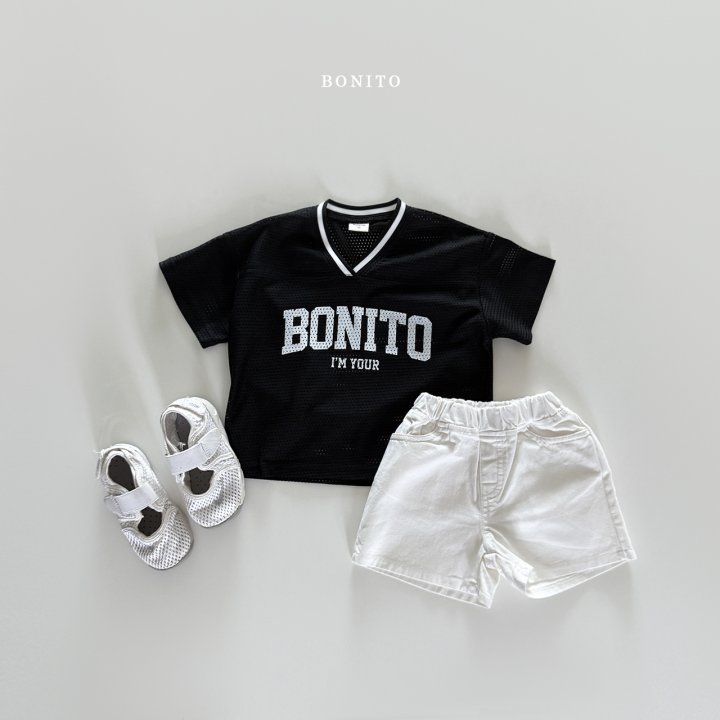 Bonito - Korean Children Fashion - #childrensboutique - Bonito Mesh V-neck Tee - 12