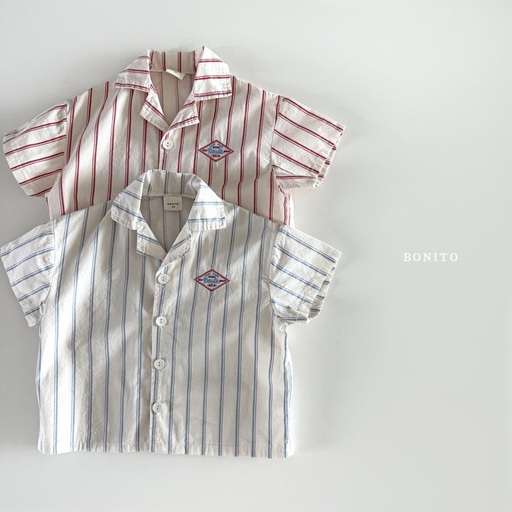 Bonito - Korean Children Fashion - #childrensboutique - Irregular Vertical Stripe Shirt - 3