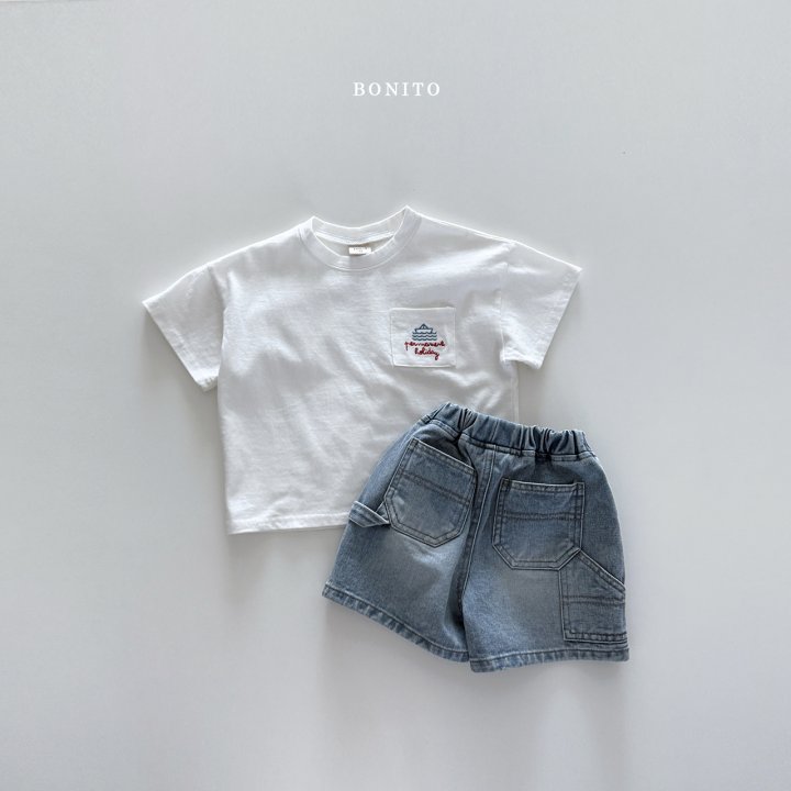 Bonito - Korean Children Fashion - #childofig - Sailboat Pocket Tee - 4