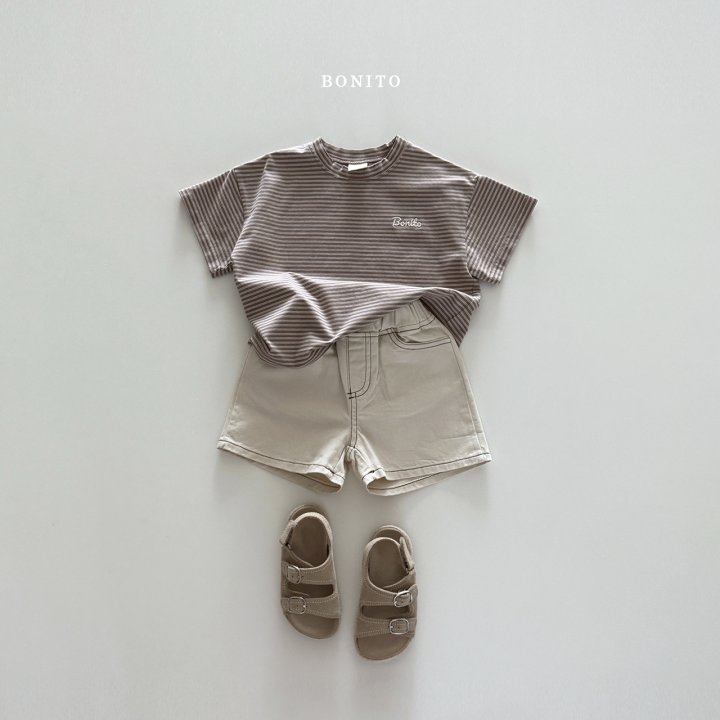 Bonito - Korean Children Fashion - #childrensboutique - Tiny Stripe Stretch Tee - 10
