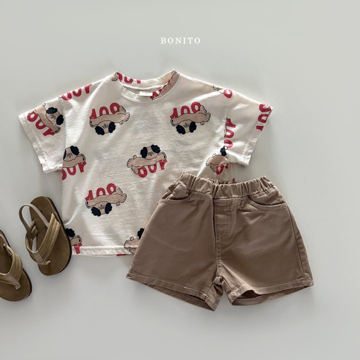 Bonito - Korean Children Fashion - #designkidswear - Dog Pattern Tee - 6