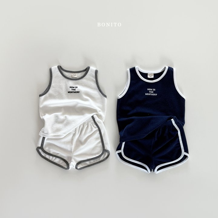 Bonito - Korean Children Fashion - #designkidswear - Weather Terry Sleeveless Set