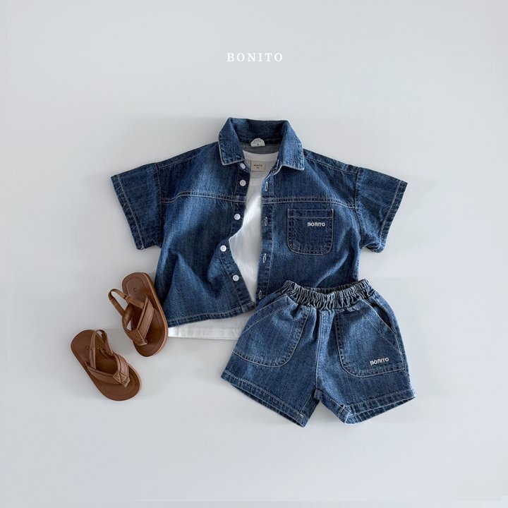 Bonito - Korean Children Fashion - #designkidswear - Fatigue Denim Pants - 12