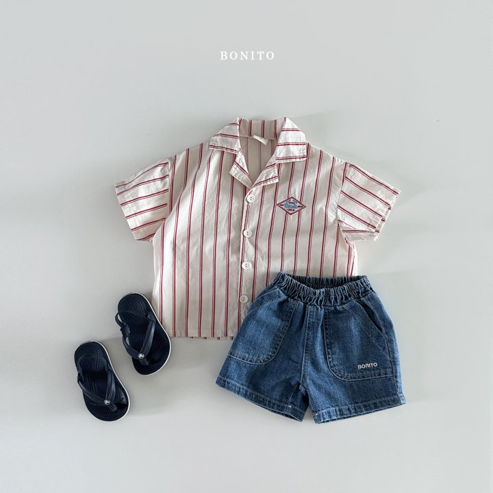 Bonito - Korean Children Fashion - #childrensboutique - Irregular Vertical Stripe Shirt - 4