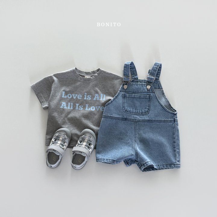 Bonito - Korean Children Fashion - #designkidswear - Panel Denim Overalls - 9