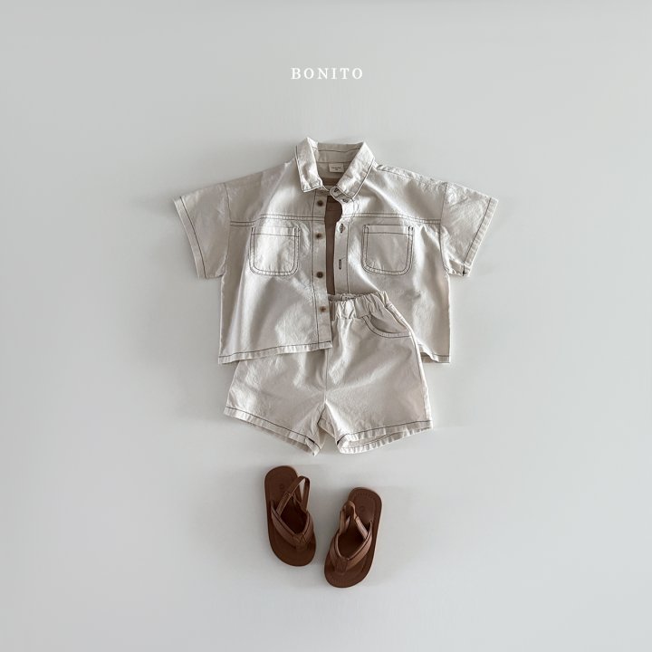 Bonito - Korean Children Fashion - #discoveringself - Two-Pocket Linen Set - 10