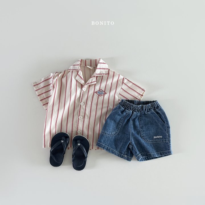 Bonito - Korean Children Fashion - #discoveringself - Irregular Vertical Stripe Shirt - 5