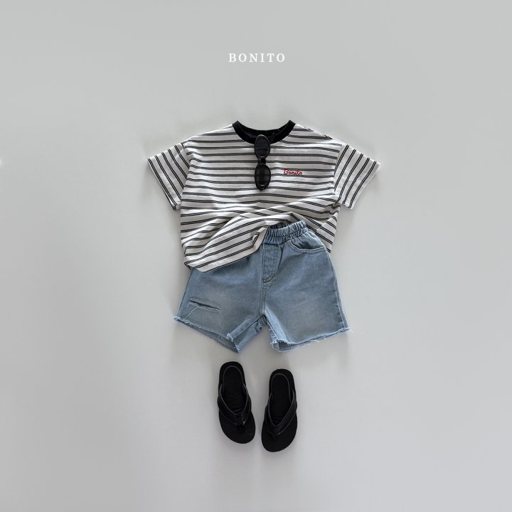 Bonito - Korean Children Fashion - #discoveringself - Cutting Denim Shorts - 9