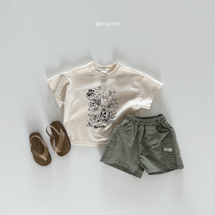 Bonito - Korean Children Fashion - #discoveringself - Drawing Tee - 8