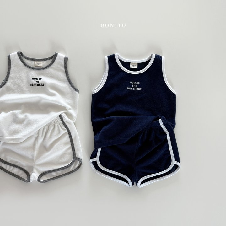 Bonito - Korean Children Fashion - #fashionkids - Weather Terry Sleeveless Set - 3
