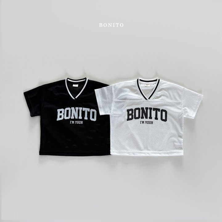 Bonito - Korean Children Fashion - #fashionkids - Bonito Mesh V-neck Tee