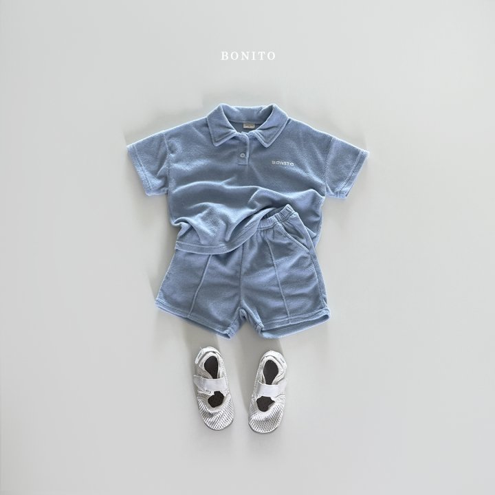 Bonito - Korean Children Fashion - #fashionkids - Collared Terry Set - 10