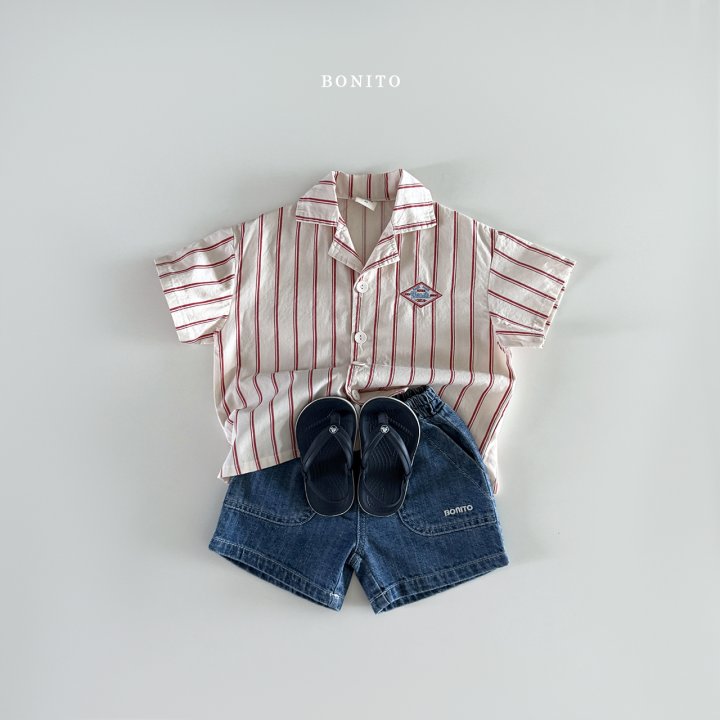 Bonito - Korean Children Fashion - #fashionkids - Irregular Vertical Stripe Shirt - 6