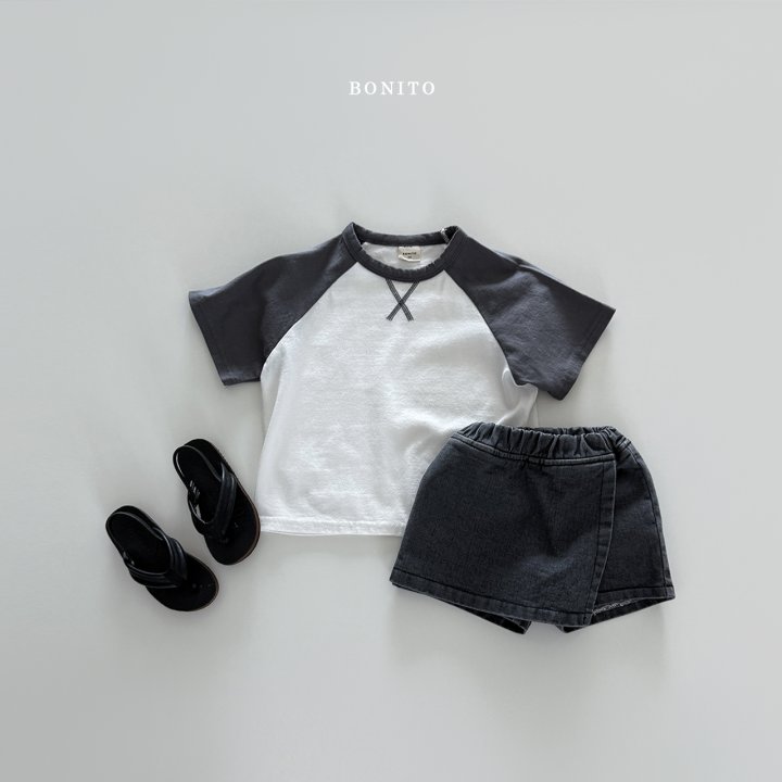Bonito - Korean Children Fashion - #fashionkids - Raglan Short Sleeve Tee - 12