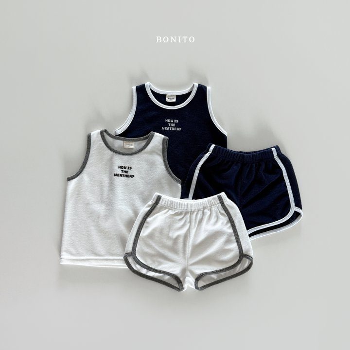 Bonito - Korean Children Fashion - #fashionkids - Weather Terry Sleeveless Set - 4