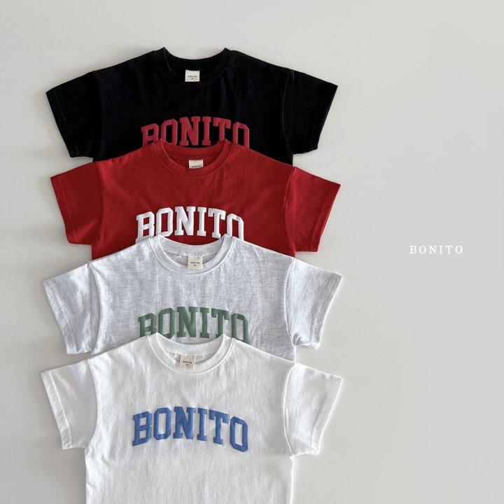 Bonito - Korean Children Fashion - #kidsshorts - Bonito Print Tee - 3