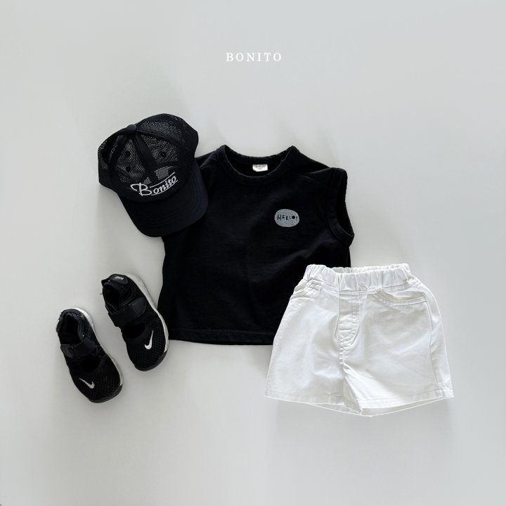Bonito - Korean Children Fashion - #kidsshorts - Hello Sleeveless - 12
