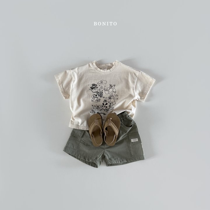 Bonito - Korean Children Fashion - #kidsshorts - Drawing Tee - 10